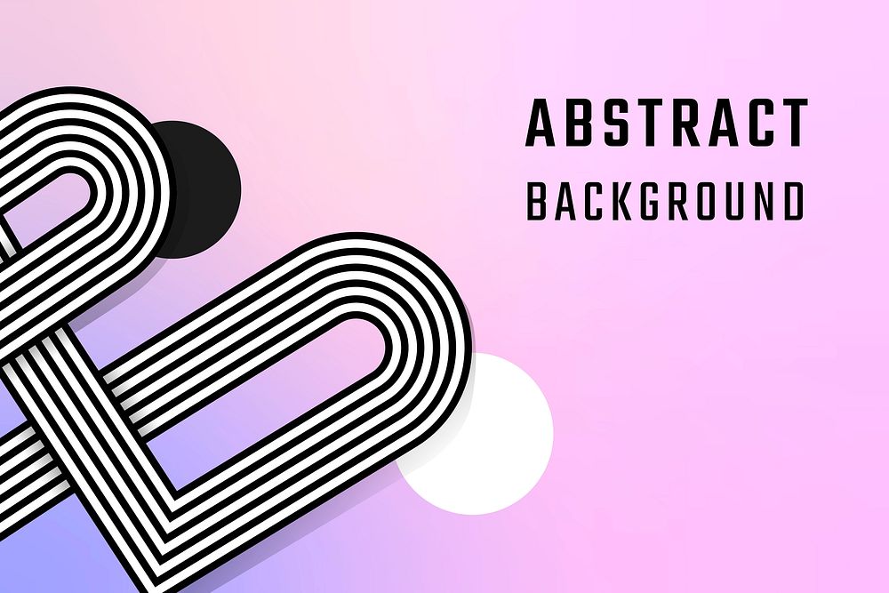 Retro gradient abstract background design vector