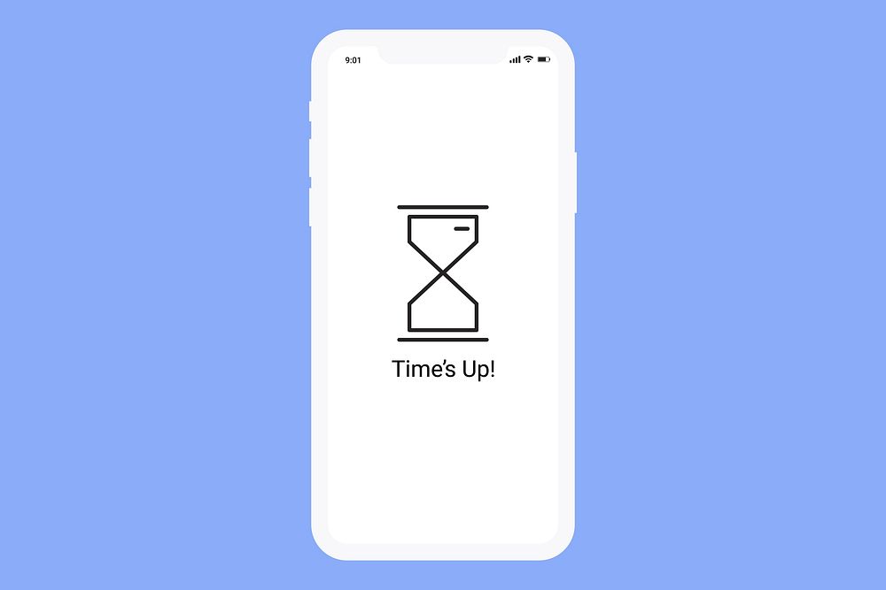 Hourglass on a digital screen vector