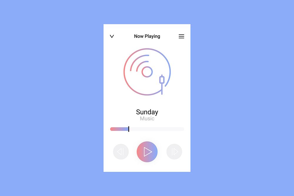 Digital music displayed on a screen vector