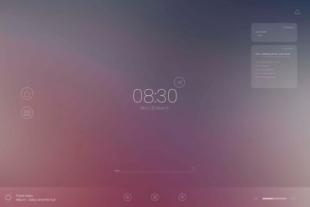 Time displayed on a screen vector