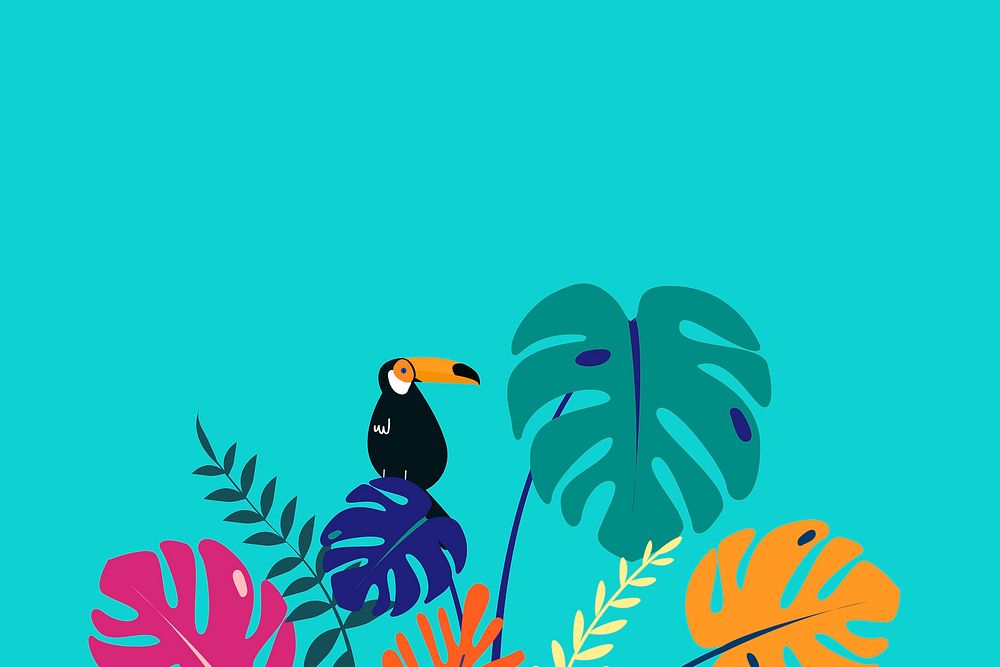 Blank tropical background vector