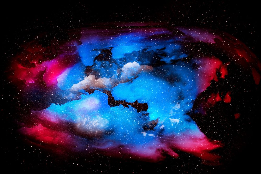 Colorful abstract universe textured background
