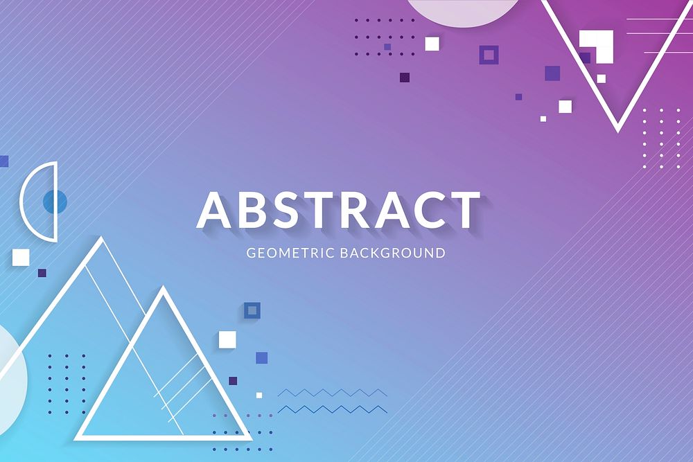 Purple blue abstract geometric background vector