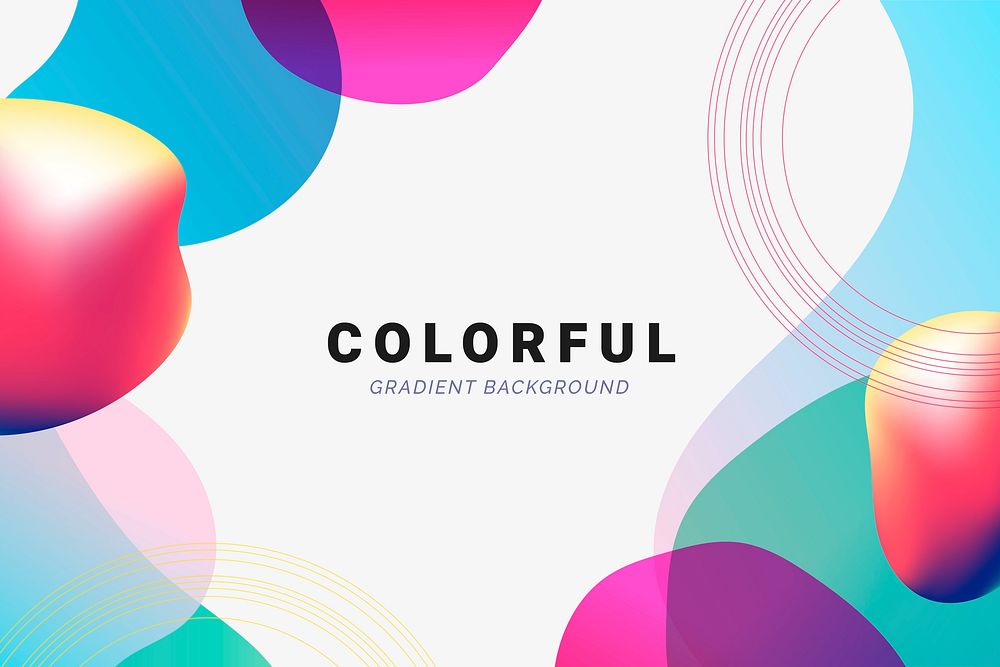 Colorful abstract gradient background vector