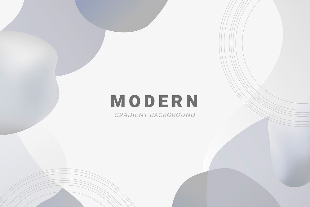Gray modern gradient background vector