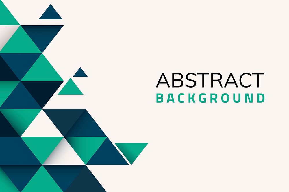 Abstract blue and green geometric background vector