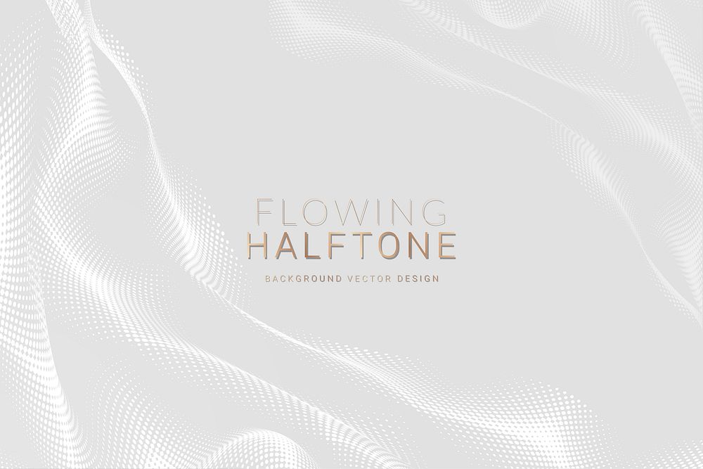 Flowing halftone white background vector | Premium Vector - rawpixel
