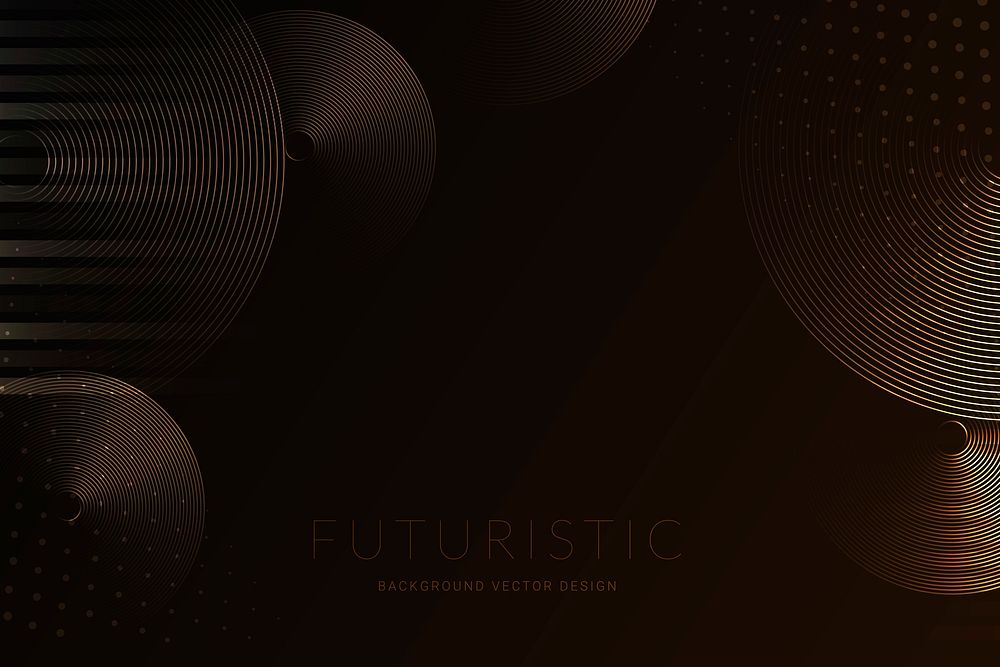 Futuristic geometric dark background vector