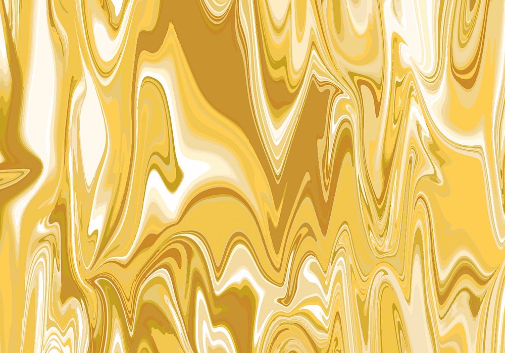 Marble abstract yellow paint texture background vector