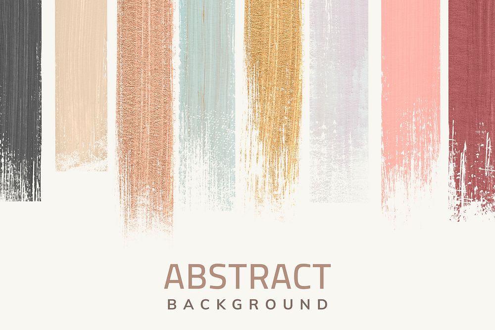 Pastel shimmering acrylic brush stroke vector