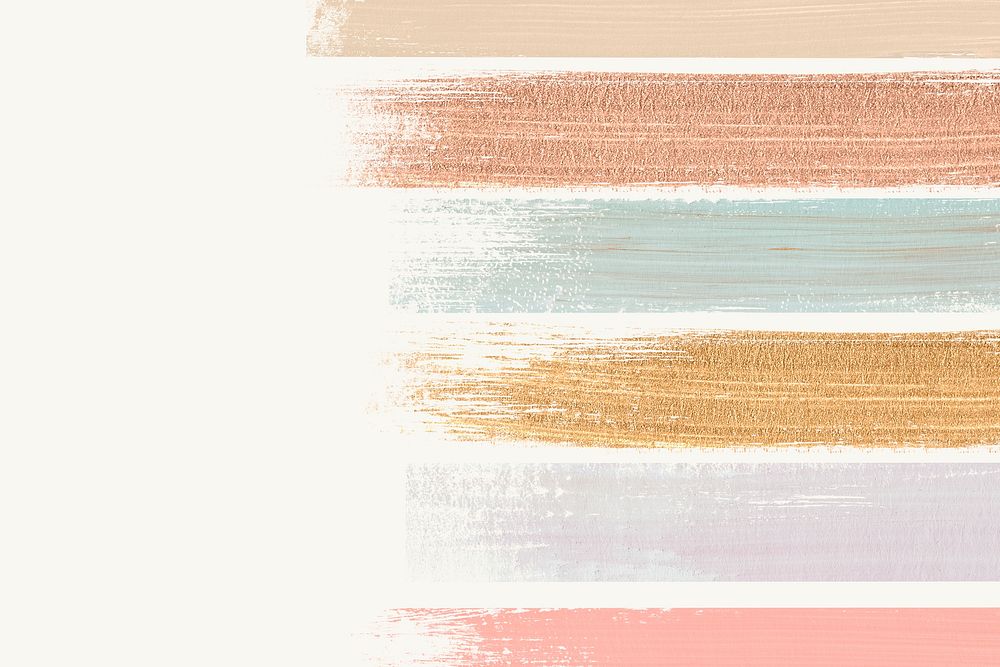 Pastel shimmering acrylic brush stroke vector