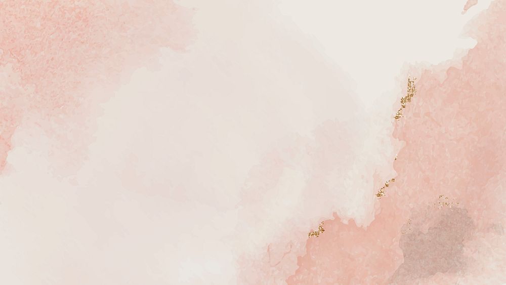 Aesthetic pink desktop wallpaper, watercolor background