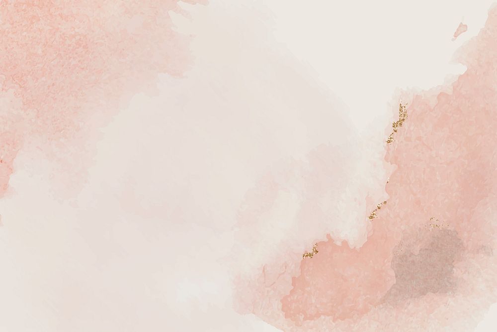 Pink smudge watercolor background design vector