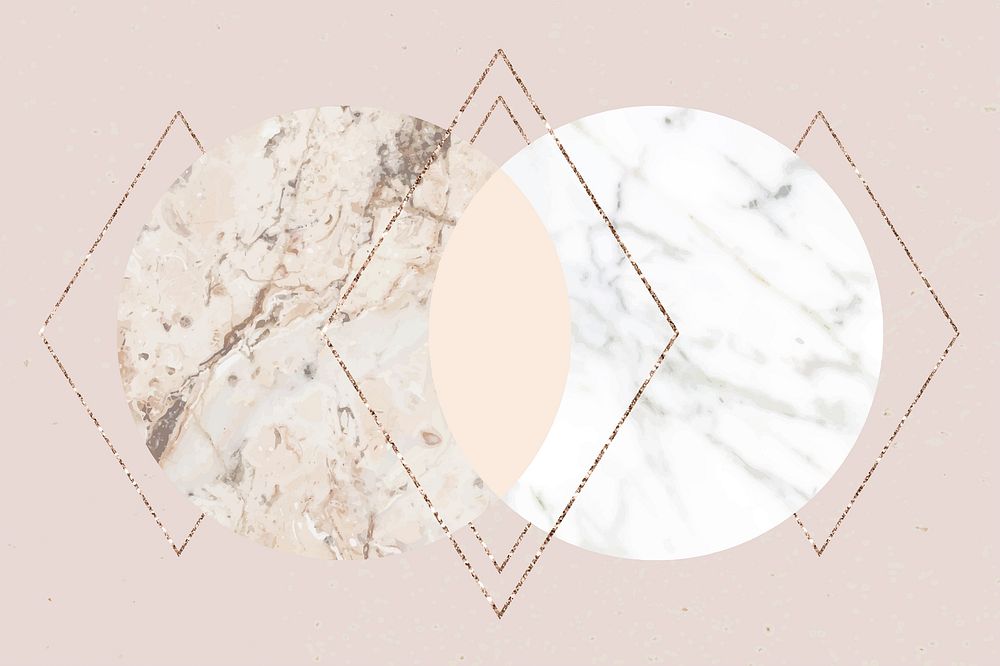 Shimmering rhombus on a marble texture vector