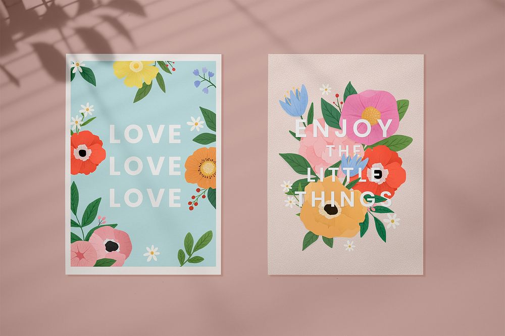 Love and enjoy the little things frame mockups