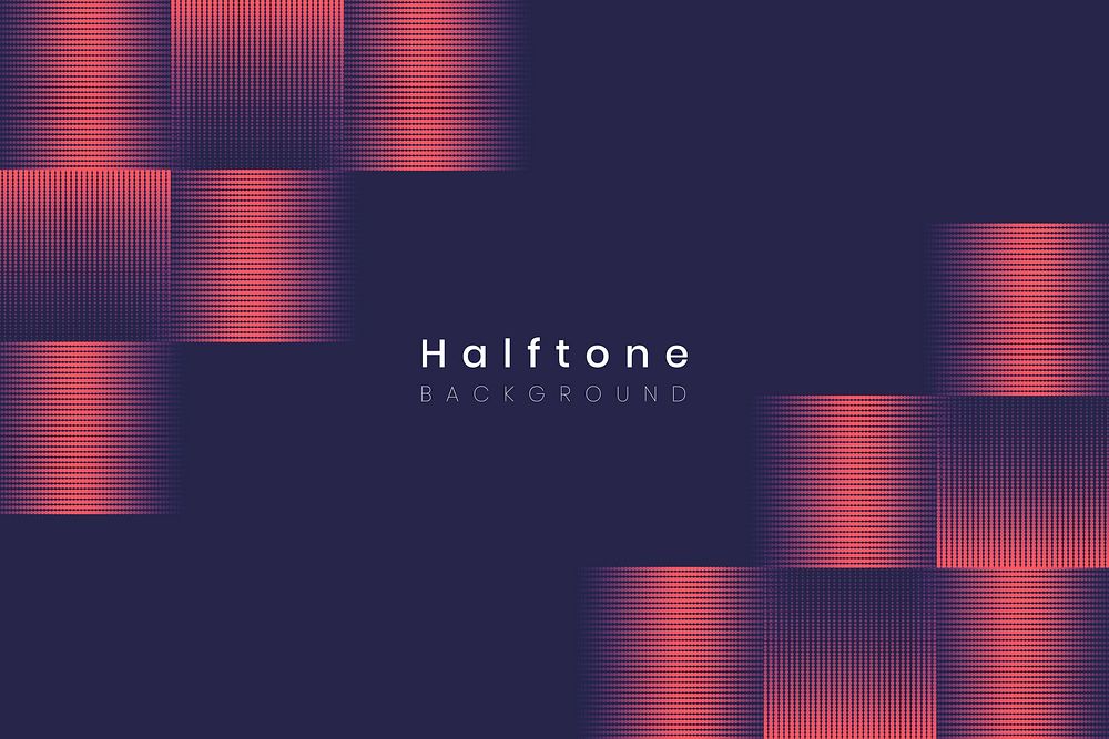 Geometric halftone navy blue background vector
