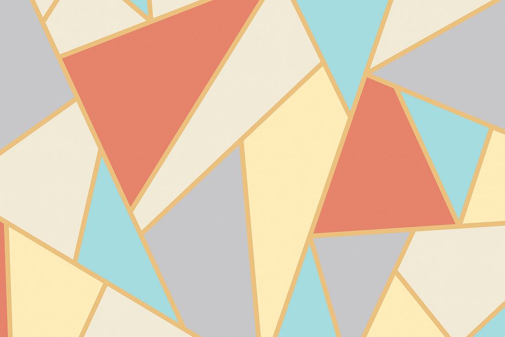 Abstract geometric mosaic background vector | Free Vector - rawpixel