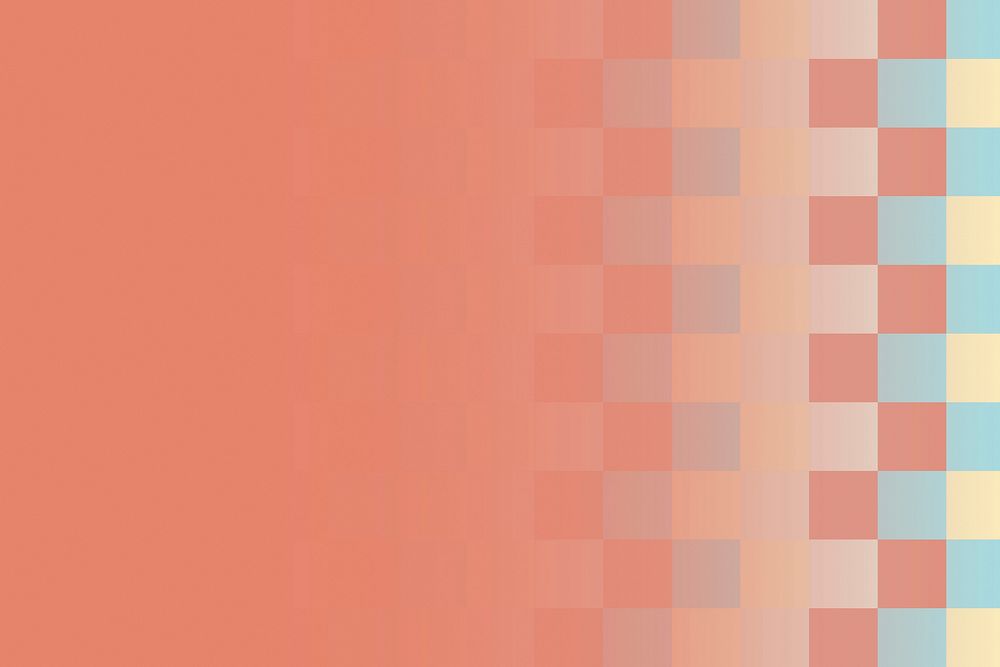 Orange abstract square mosaic background vector