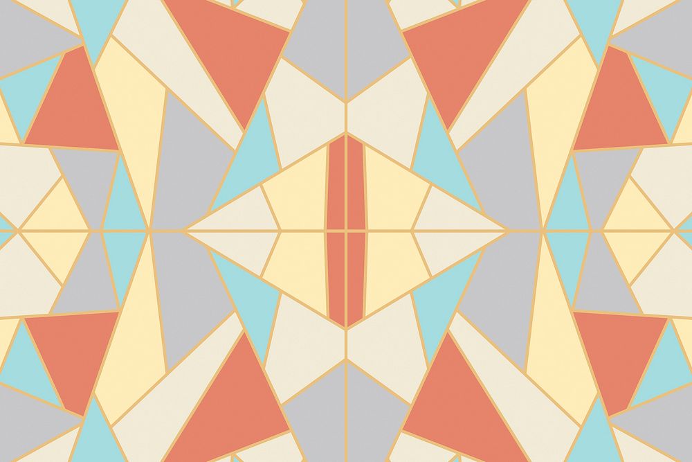 Abstract geometric mosaic background vector