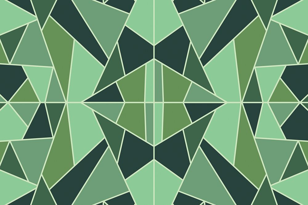 Green abstract geometric background vector