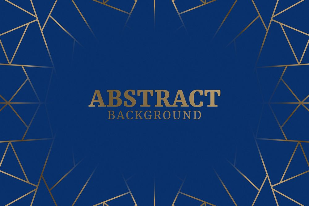 Blue abstract geometric background vector
