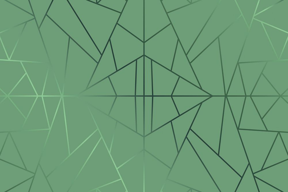 Green abstract geometric background vector