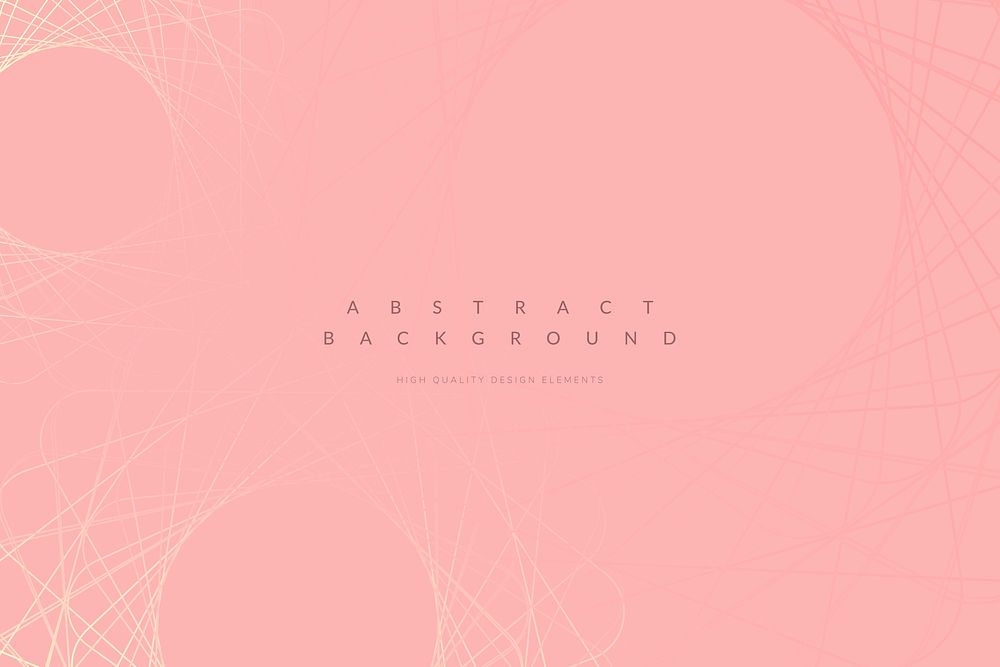 Abstract geometric patterned pink background vector