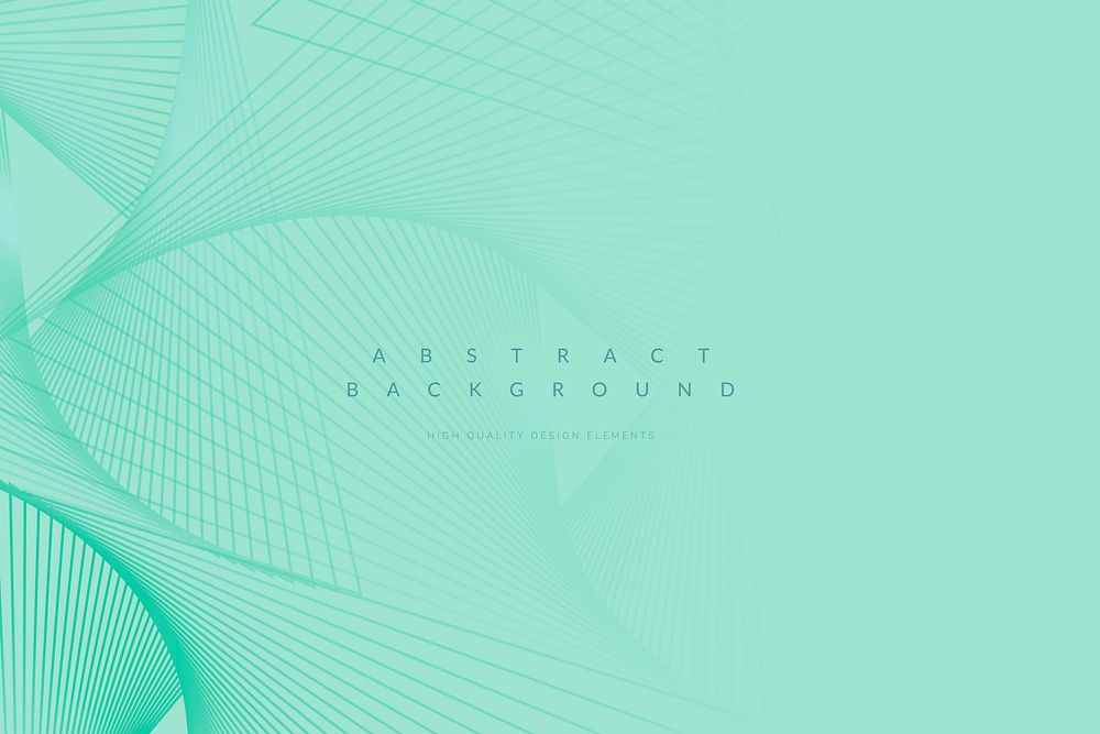 Abstract geometric patterned mint green background vector
