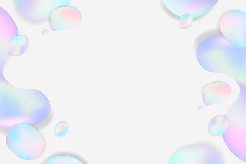 White pastel fluid design vector