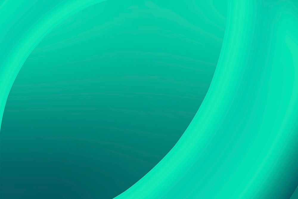 Green wave abstract background vector