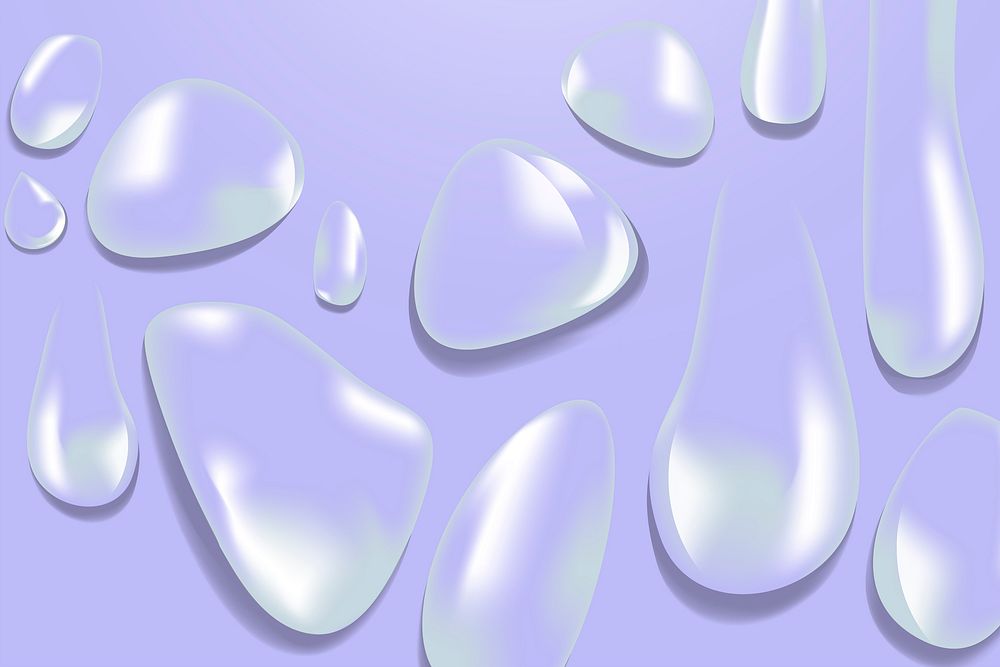 Various shapes of water drop vector
