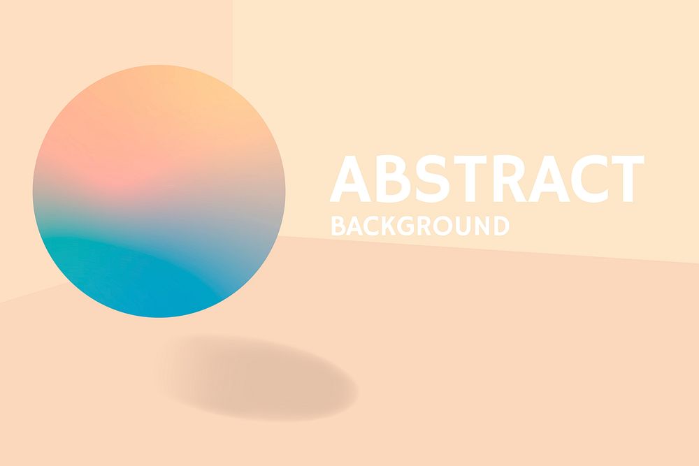 Round cream abstract background vector