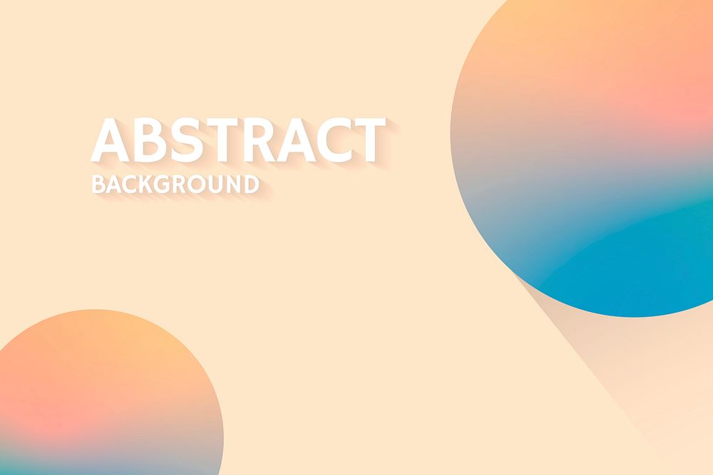 Round cream abstract background vector