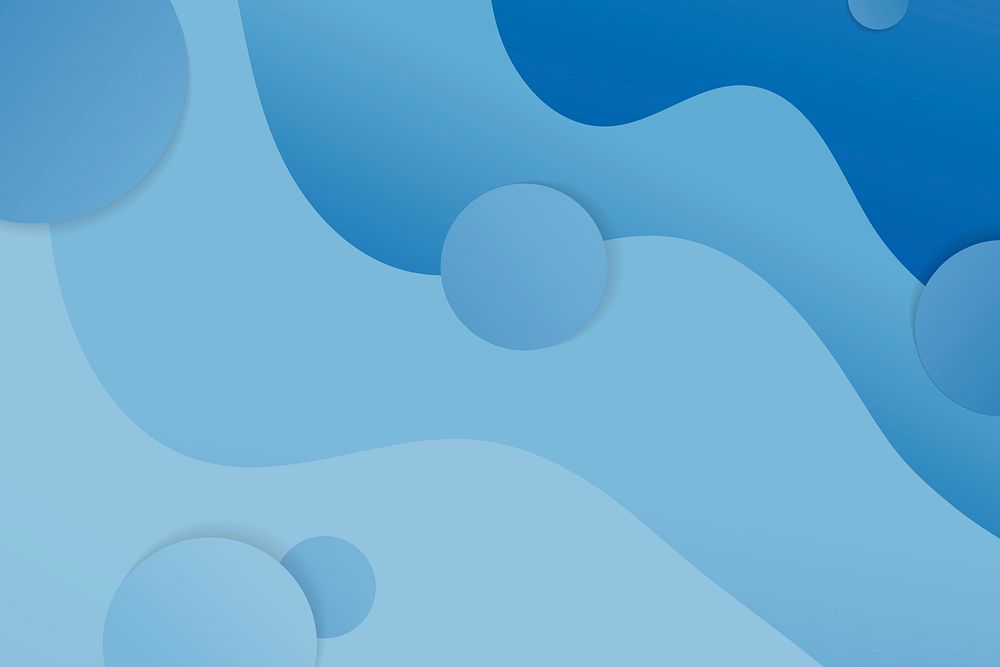 Blue flowing abstract background vector