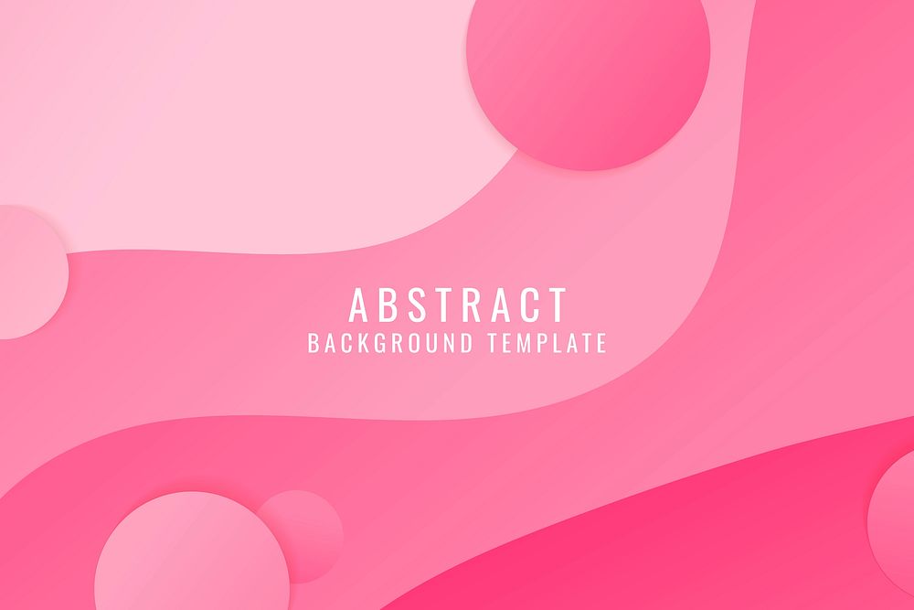 Pink abstract background, gradient fluid design vector
