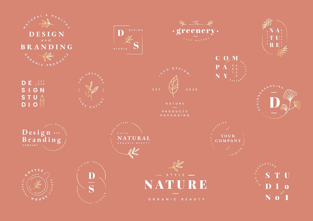 Floral brands and logo designs vector collection