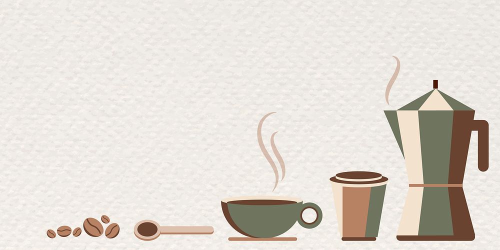 Coffee banner design template vector