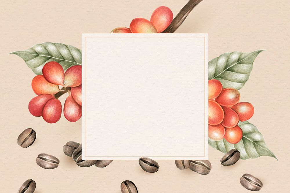 Blank coffee day background design vector