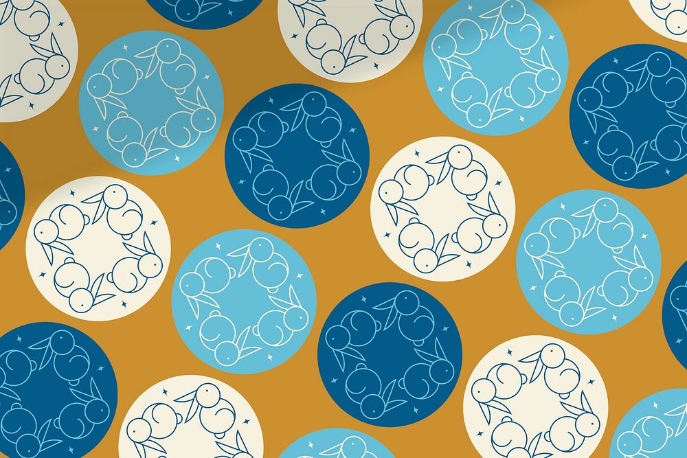 Chinese Mid Autumn festival patterned background vector