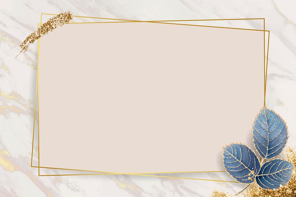 Blank leafy rectangle frame vector | Premium Vector - rawpixel