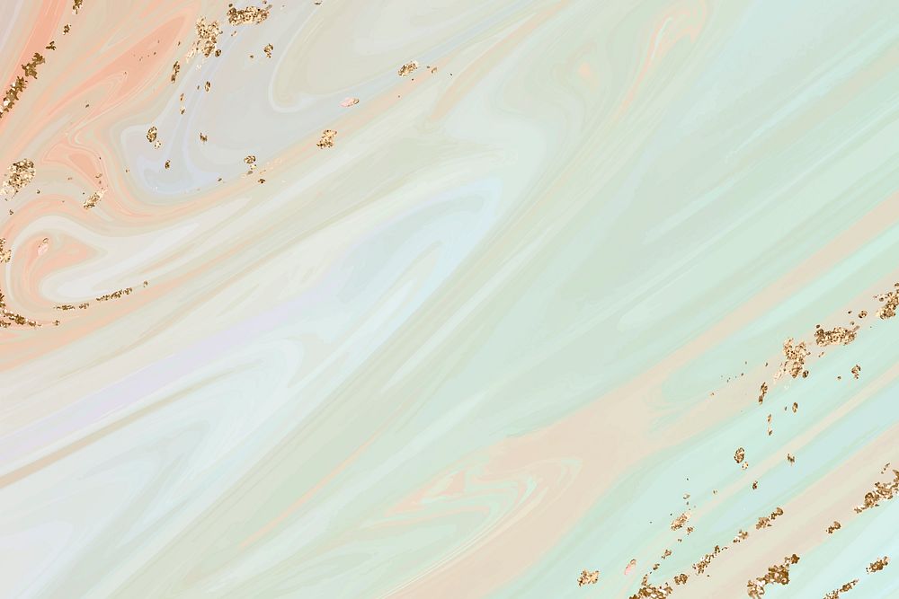 Greenish marble background in pastel fluid paint 