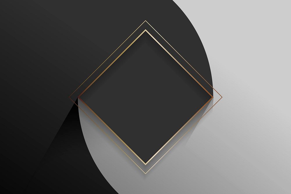 Blank square black abstract frame vector