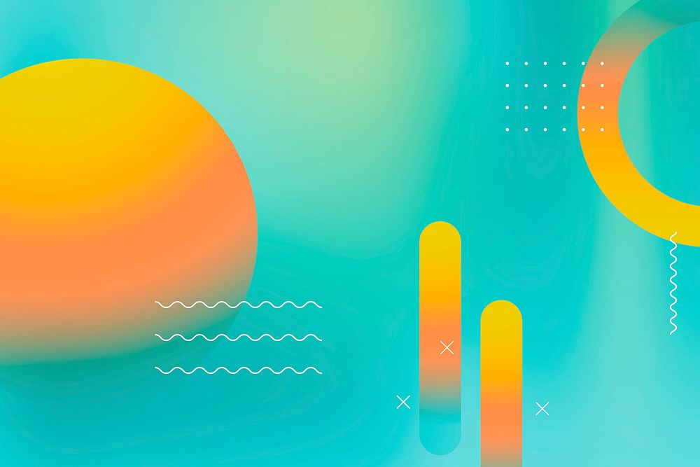 Colorful vibrant summer poster vector