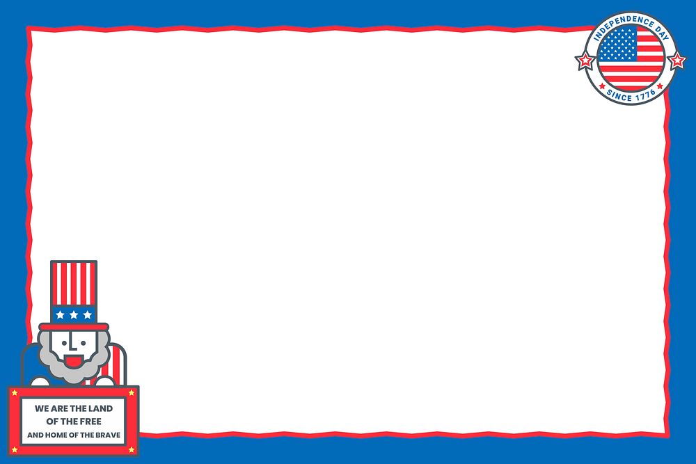 American independence day poster vector