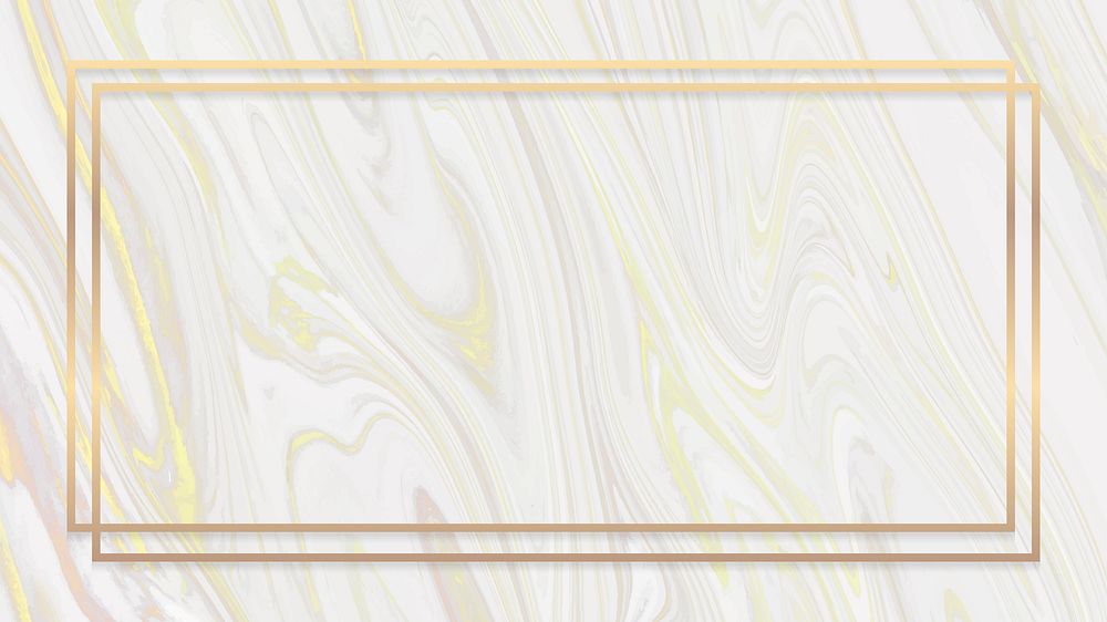 Fluid golden rectangle frame vector