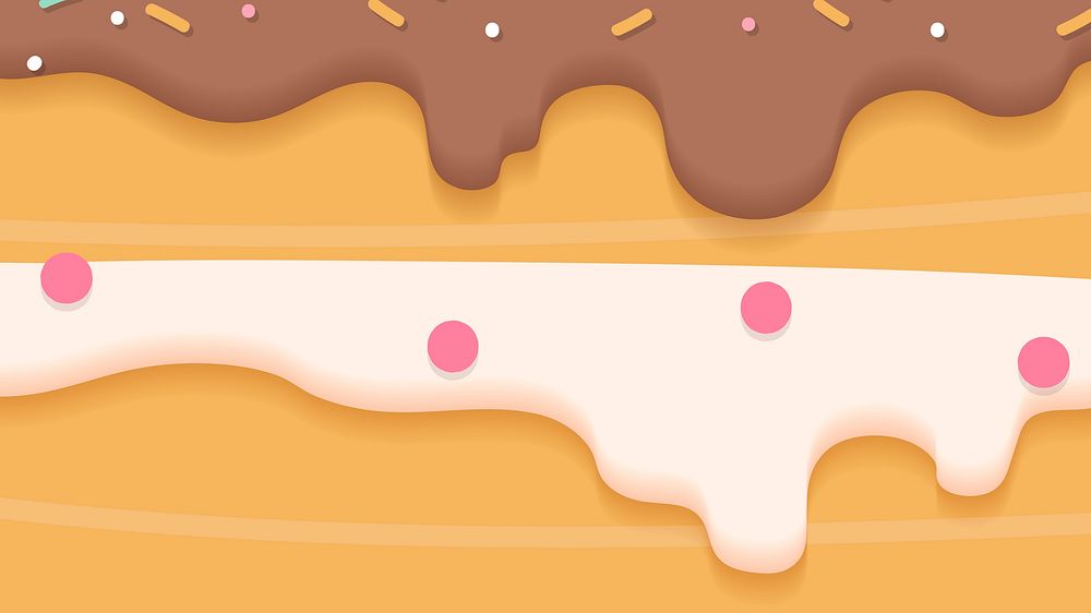 Creamy chocolate vanilla filling background vector