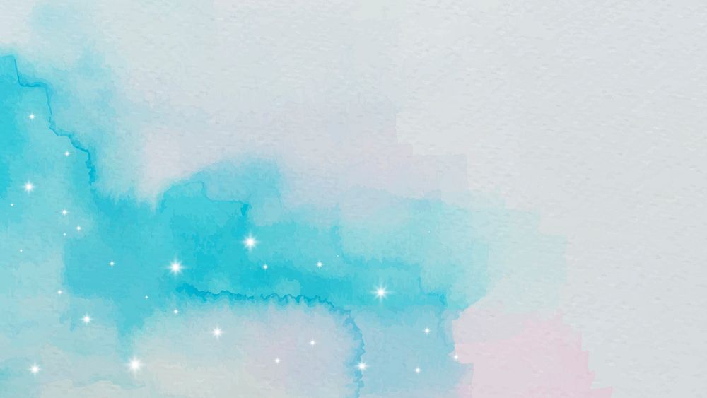 Blue watercolor gradient background vector