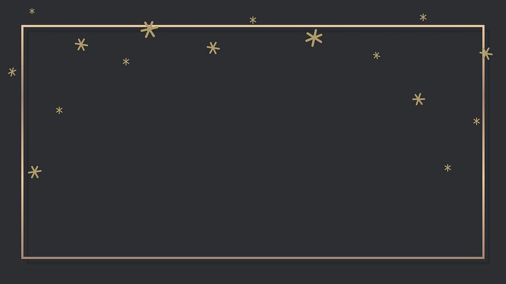 New Year shimmering star lights frame design vector