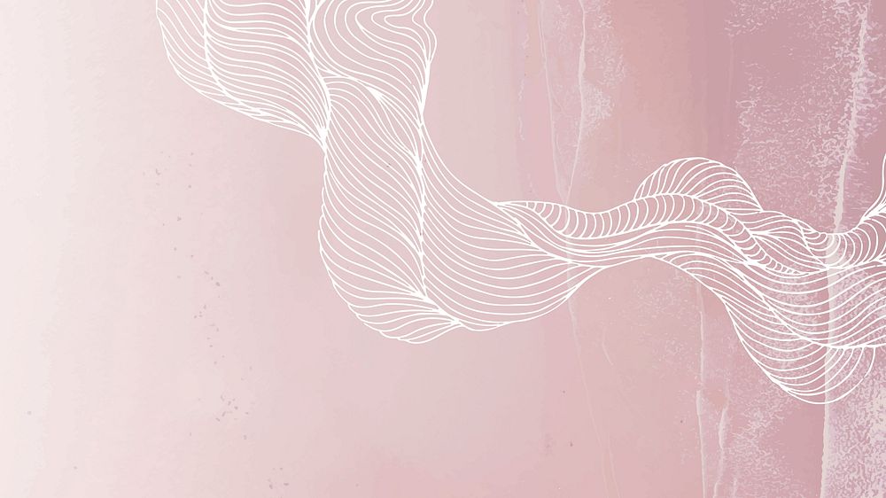 Pink abstract line frame wallpaper vector