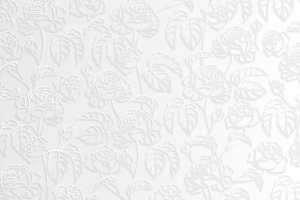 Silver floral pattern background vector | Premium Vector - rawpixel